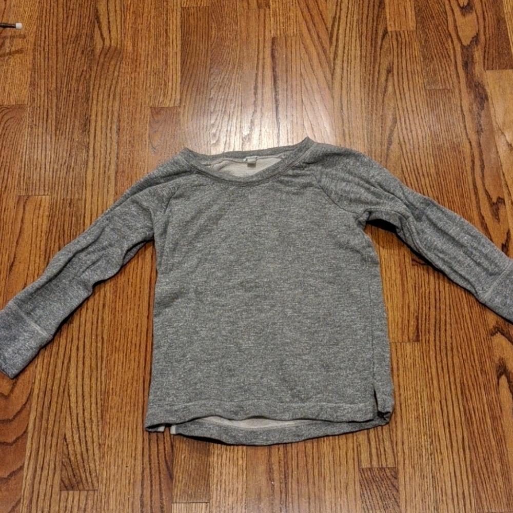 J. Crew terry crew neck 3/4 sleeve sweater